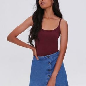 forever 21 maroon wine tank top large